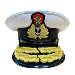Peak Cap for Officers (Navy / Indian Coast Guard) Double Braided